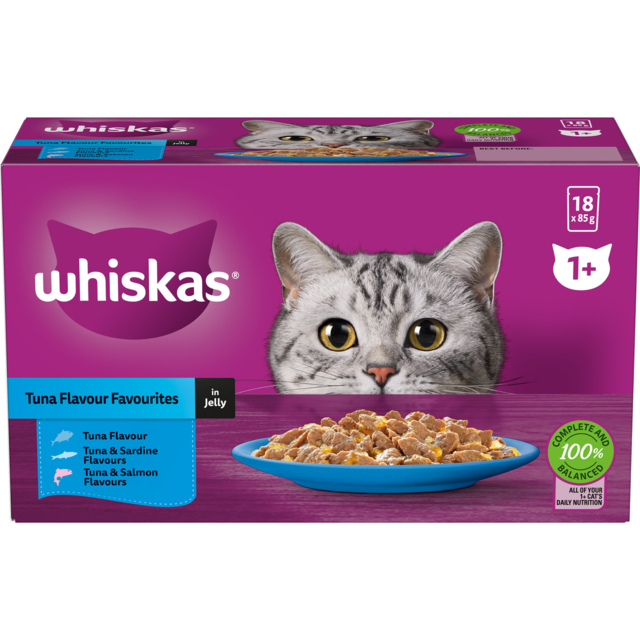 Whiskas Tuna Favourites in Jelly Adult Wet Cat Food - Product Image