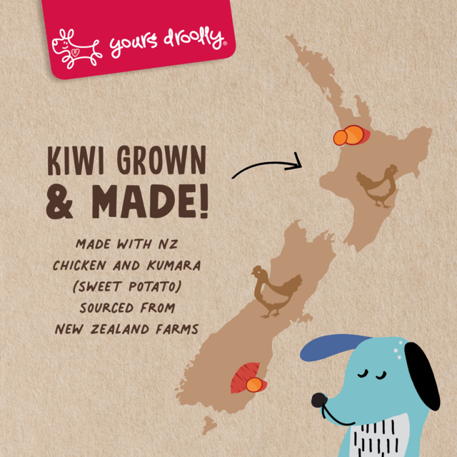 Yours Droolly Kiwi Grown Chicken & Kumara Dog Treats - Product Image 2