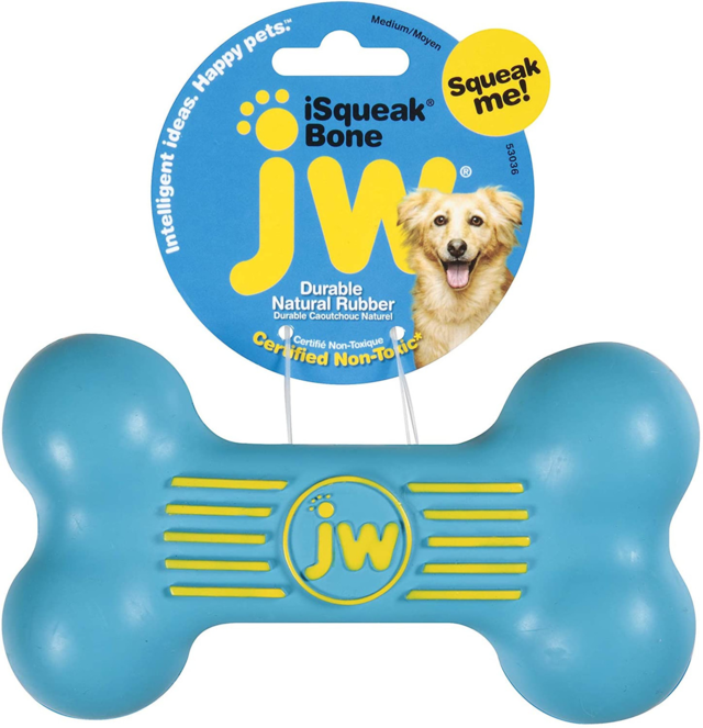 JW iSqueak Bone Dog Toy - Product Image