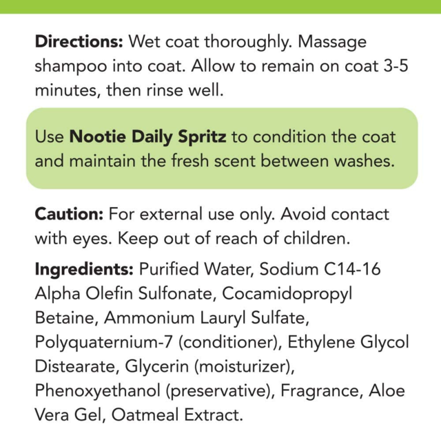 Nootie Soothing Aloe & Oatmeal Pet Shampoo - Product Image 4