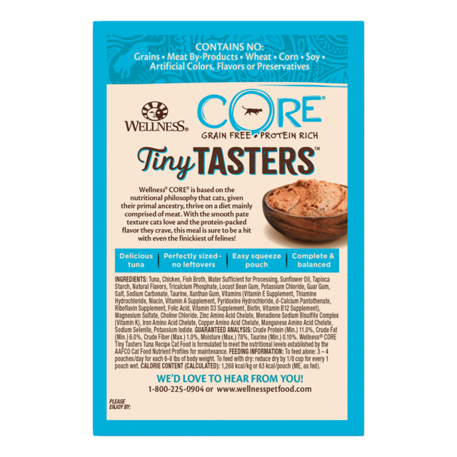 Wellness Core Tiny Tasters Tuna Pate Wet Cat Food - Product Image 1