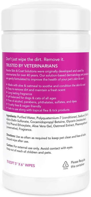 Nootie Japanese Cherry Blossom Cat and Dog Waterless Shampoo Wipes - Product Image 1