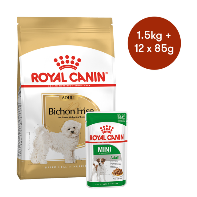 Royal Canin Bichon Frise Adult Dry + Wet Dog Food Bundle - Product Image