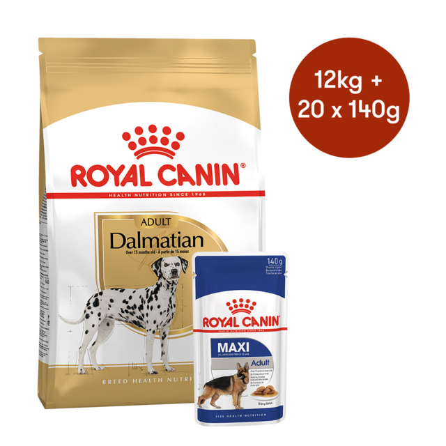 Royal Canin Dalmatian Adult Dry + Wet Dog Food Bundle - Product Image