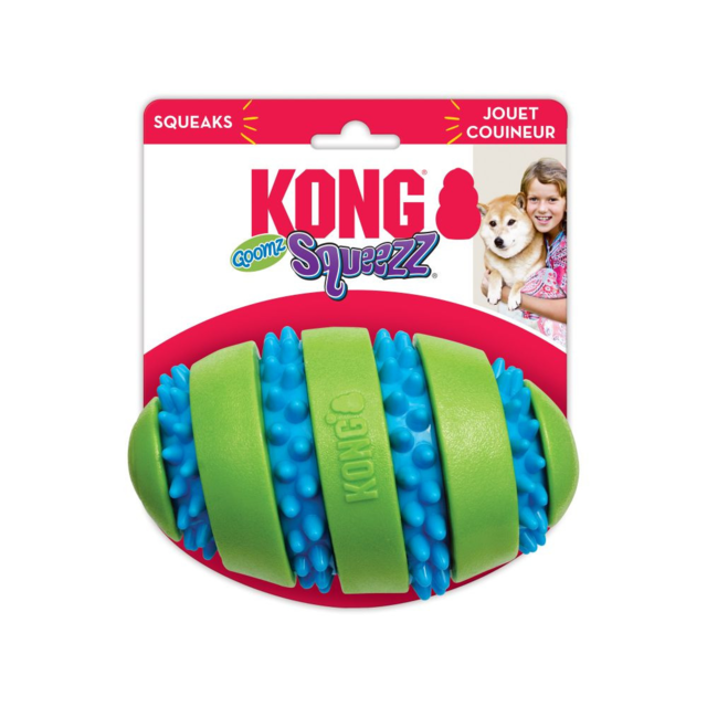 KONG Squeezz Goomz Football Dog Toy - Product Image