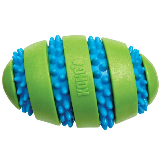 KONG Squeezz Goomz Football Dog Toy - Product Image 1