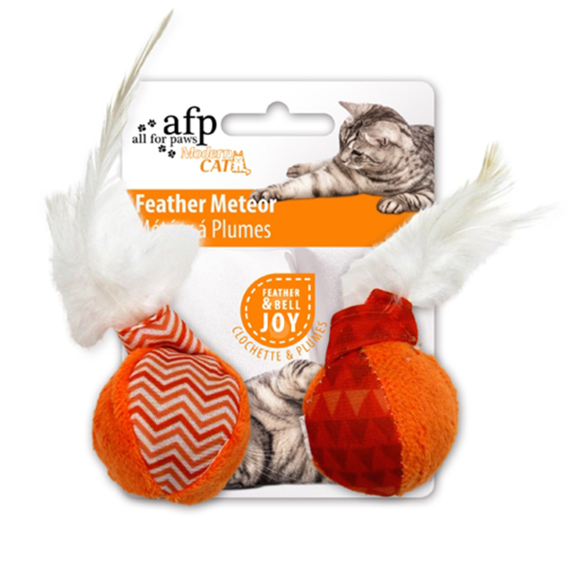 All For Paws Modern Cat Feather Meteor Cat Toy - Product Image