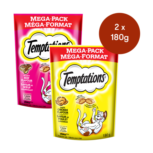 Temptations Hearty Beef Tasty Chicken Cat Treats Bundle Petdirect