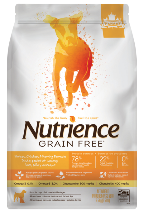 Nutrience Grain Free Turkey Chicken & Herring Dry Dog Food - Product Image