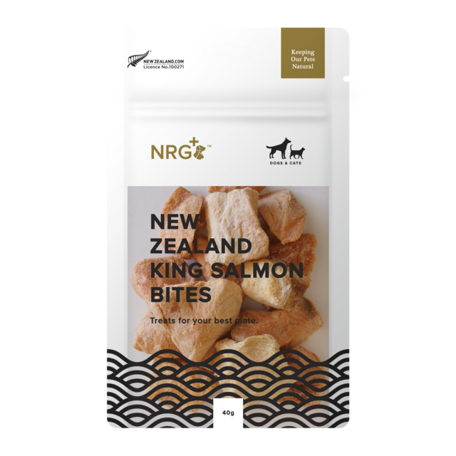 NRG+ New Zealand King Salmon Bites Pet Treats - Product Image