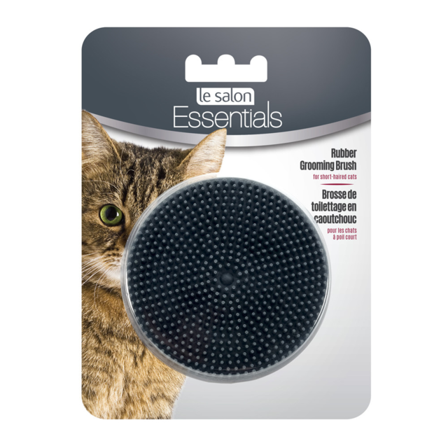 Le Salon Essentials Cat Rubber Grooming Brush - Product Image