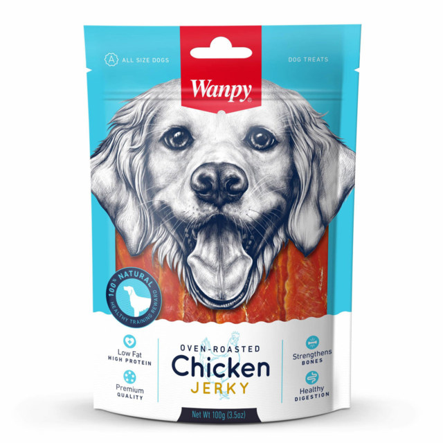 Wanpy Oven Roasted Chicken Jerky Dog Treats - Product Image