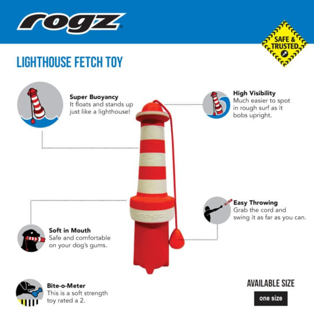 Rogz Lighthouse Dog Toy - Product Image 1