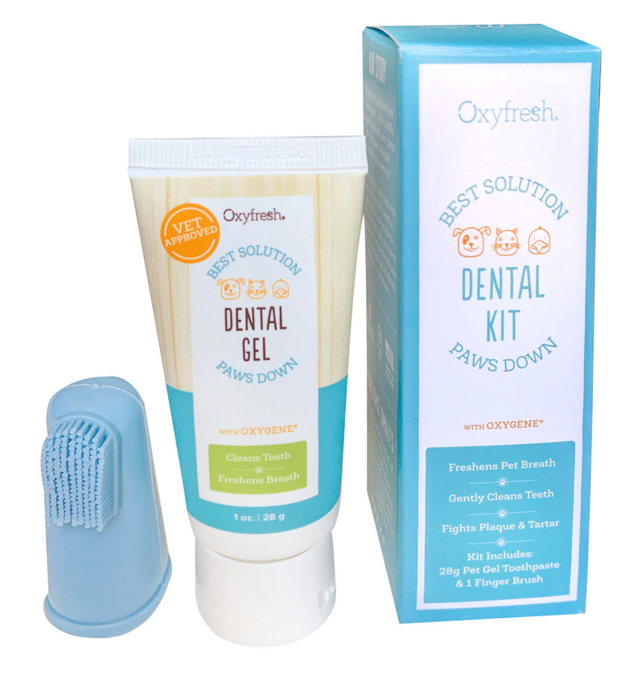 Oxyfresh Cat & Dog Gel & Finger Brush Kit - Product Image