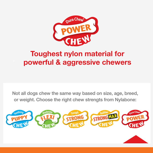 Nylabone Silver Collection Senior Wishbone Power Chew Toy - Product Image 3