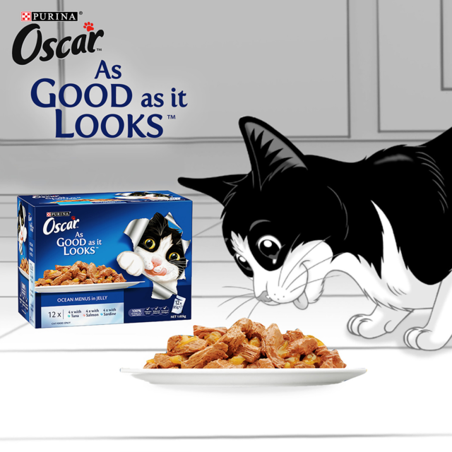 Oscar Ocean Menus in Jelly Adult Wet Cat Food Pack - Product Image 1