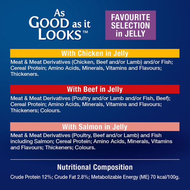 Oscar Favourites Selection in Jelly Adult Wet Cat Food Pack - Product Image 3