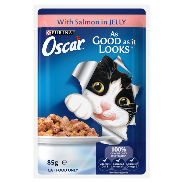 Oscar Salmon in Jelly Adult Wet Cat Food - Product Image