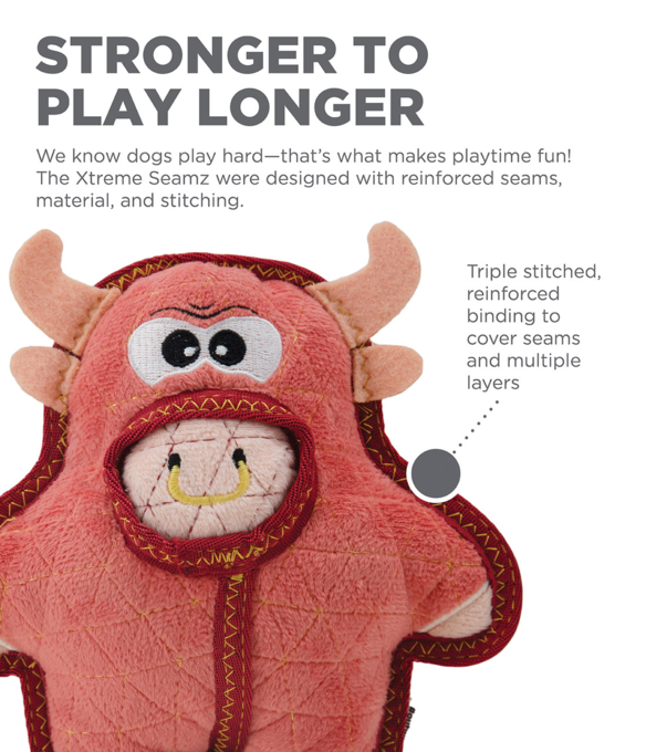 Outward Hound Xtreme Seamz Bull Dog Toy - Product Image 2