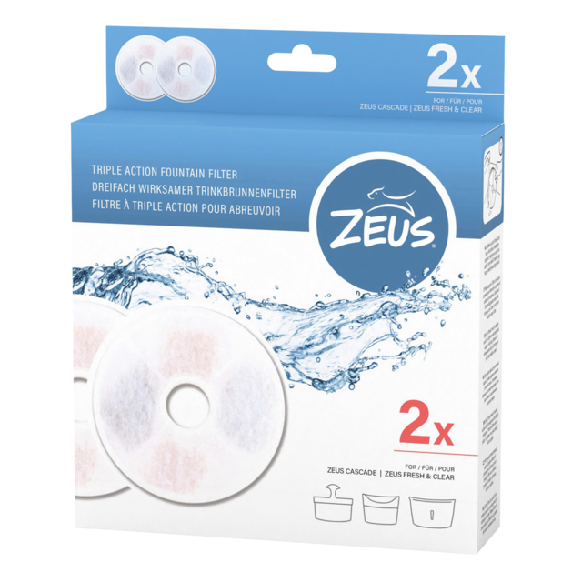 Zeus Cascade Drinking Fountain Replacement Filters - Product Image