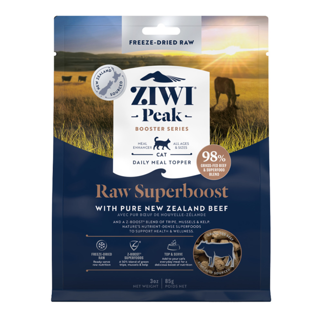 ZIWI Freeze-Dried Raw Superboost Beef Cat Food Topper - Product Image
