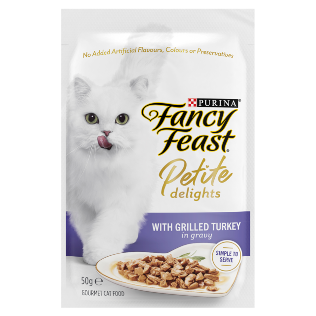 Fancy Feast Petite Delights Grilled Turkey in Gravy Wet Cat Food - Product Image