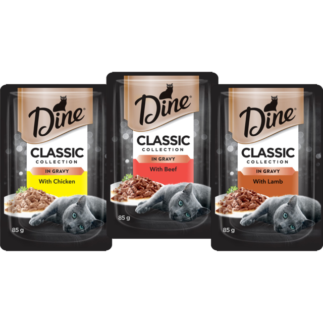 Dine Classic Collection in Gravy Succulent Selection Adult Wet Cat Food Pack - Product Image 1