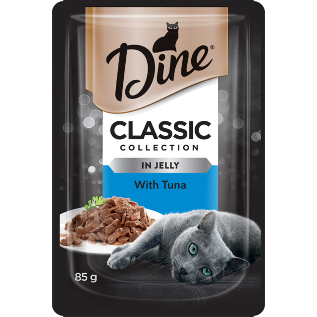Dine Classic Collection in Jelly with Tuna Adult Wet Cat Food - Product Image