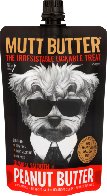 Mutt Butter Squeezy Peanut Butter Original Dog Treat - Product Image