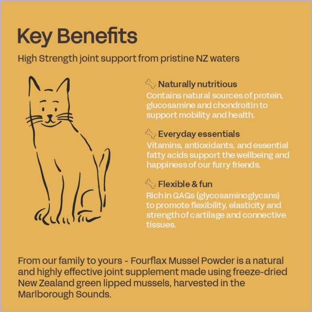 Fourflax Mussel Powder Supplement for Cats - Product Image 3