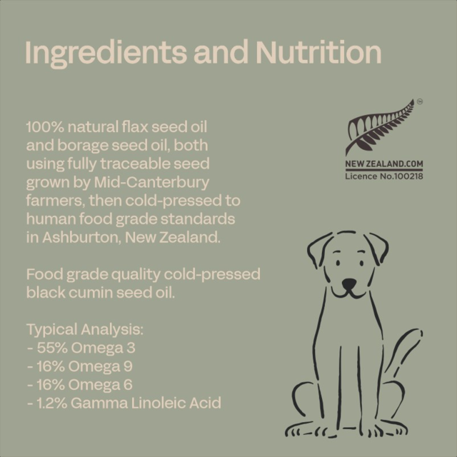 Fourflax Skin & Coat Support Supplement Oil for Dogs - Product Image 5