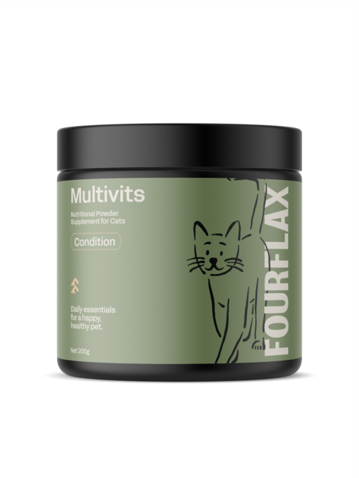 Fourflax Multivits Nutritional Powder Supplement for Cats - Product Image