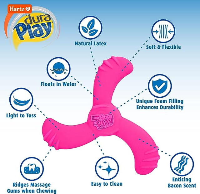 Hartz Dura Play Boomerang Dog Toy - Product Image 0