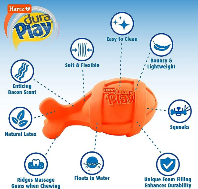 Hartz Dura Play Rocket Dog Toy - Product Image 3