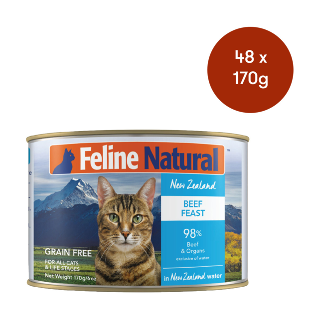 Feline Natural Beef Feast Wet Cat Food Bulk Bundle - Product Image