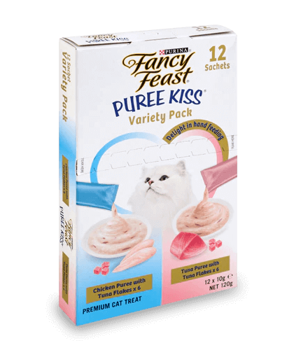 Fancy Feast Puree Kiss Chicken & Tuna Multipack Cat Treats - Product Image 1