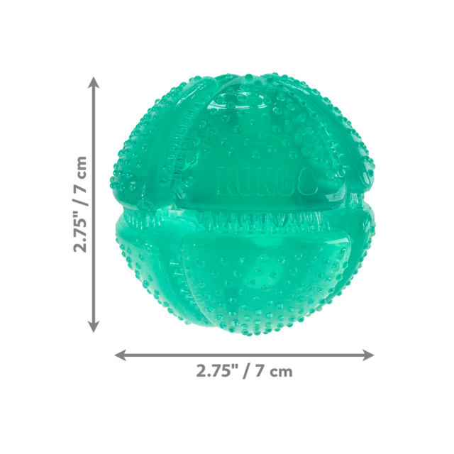 KONG Squeezz Dental Ball Dog Toy - Product Image 1