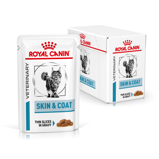 Royal Canin Vet Skin and Coat Wet Cat Food Pack - Product Image