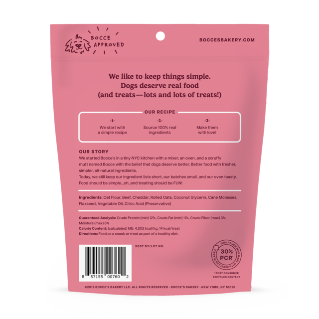 Bocce's Say Moo Soft & Chewy Dog Treats - Product Image 1