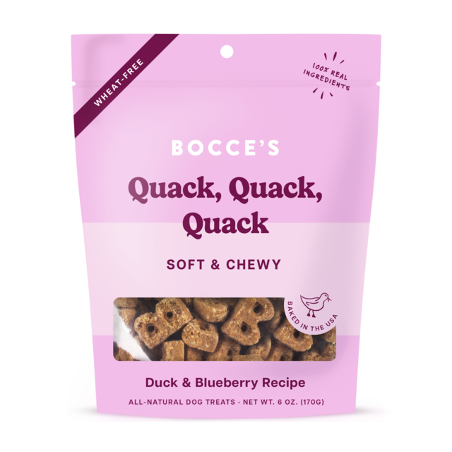 Bocce's Quack Quack Quack Soft & Chewy Dog Treats - Product Image