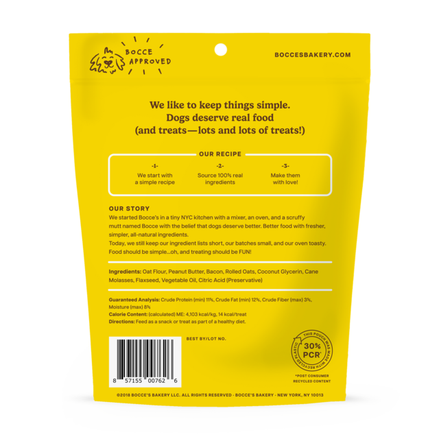 Bocce's Bac'n Nutty Soft & Chewy Dog Treats - Product Image 1