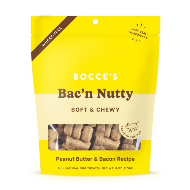 Bocce's Bac'n Nutty Soft & Chewy Dog Treats - Product Image