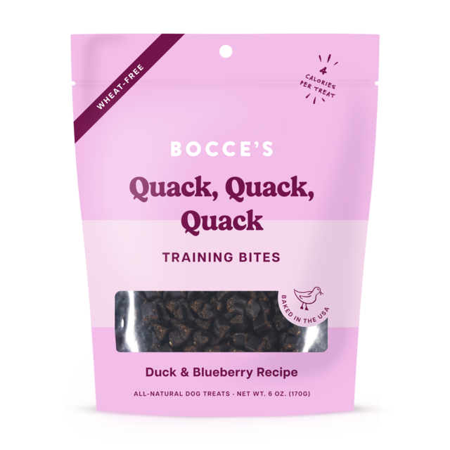 Bocce's Quack Quack Quack Training Bites Dog Treats - Product Image