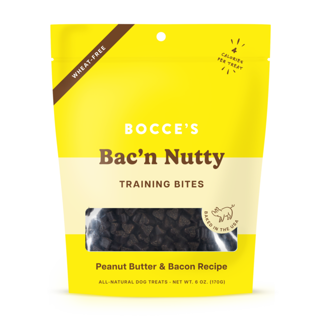 Bocce's Bac'n Nutty Training Bites Dog Treats - Product Image