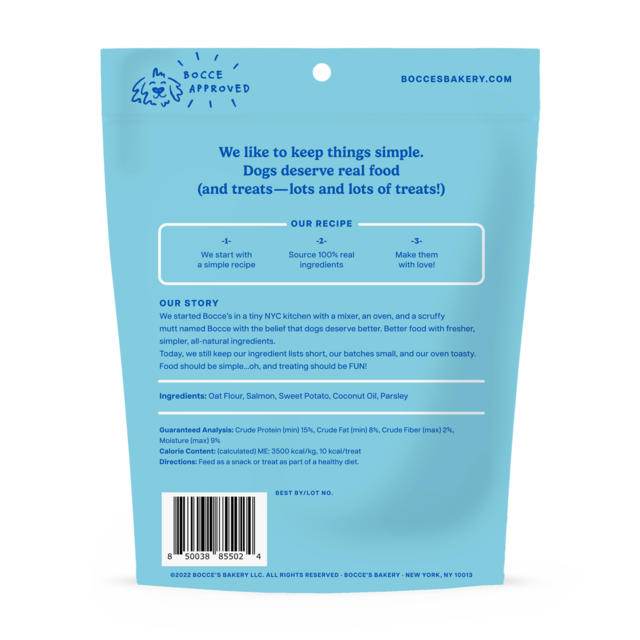 Bocce's Fish & Chips Biscuits Dog Treats - Product Image 1