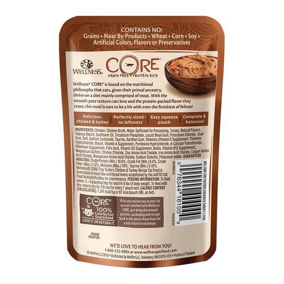 Wellness Core Tiny Tasters Chicken & Turkey Pate Wet Cat Food - Product Image 1