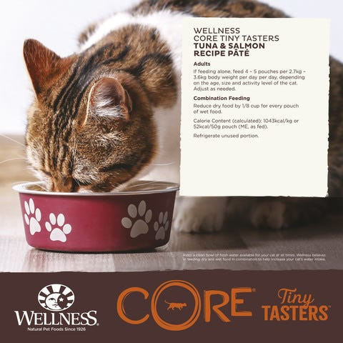 Wellness Core Tiny Tasters Tuna & Salmon Pate Wet Cat Food - Product Image 6
