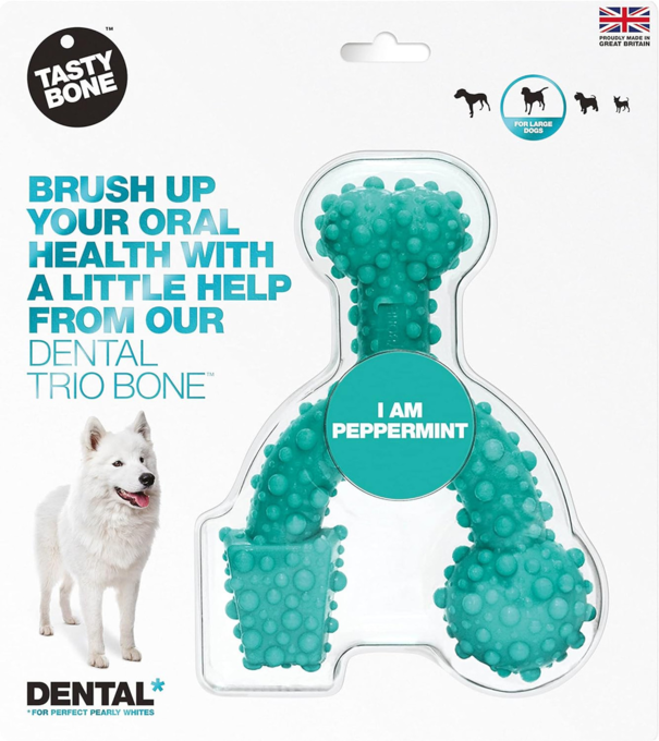 Tasty Bone Peppermint Trio Chew Toy - Product Image