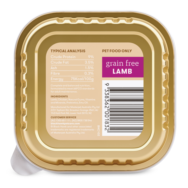 Black Hawk Grain Free Adult Lamb Tinned Wet Dog Food - Product Image 2