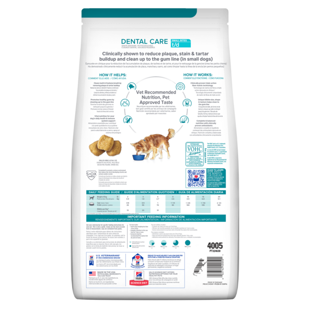 Hill's Prescription Diet t/d Small Bites Dental Care Dry Dog Food - Product Image 1